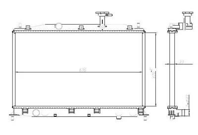 MGA 80210 Su Radyatoru Manuel Mekanık -Hyundaı: Accent Era 06>11 1.4-1.6 Benzınlı  370x648x16 25310-1E000