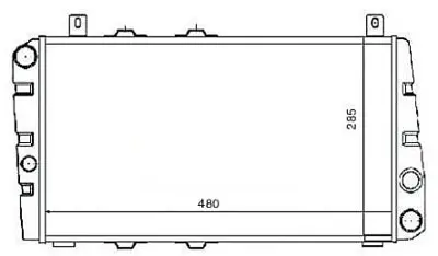 MGA 80277 Su Radyatoru Mekanık 480x285x34 Skoda Favorıt 88-95  Felıcıa 95-01 113610500 113610502 115610500 115610501 115610502 1253001 1640064070 165489 21048700 443511144102