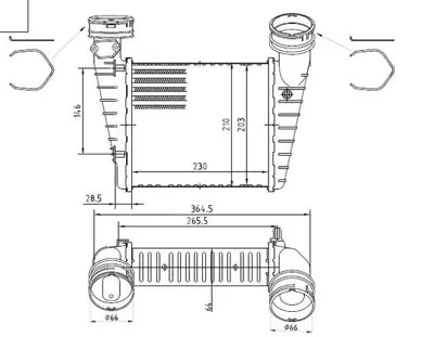 MGA 80497 Turbo Radyatoru Brazıng Musurlu Volkswagen Passat 3b3 1.8 2000-2005 38906051D 3B0145803N 3B0145805D 3B0145805E 3B0145805H 3B0145805M 3B0145805N 3B0145805W 3B0422887 4B0422887