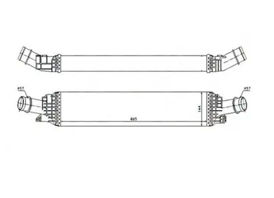 MGA 80568 Turbo Radyatoru Audı A4 08-16  A5 08-17  A6 11-14 1398379 17512246795 17512467795 2246795 7103111 8K0145805G 8K0145805L 8K0145805P 8ML376746191 96567