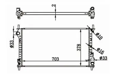 MGA 80586 Su Radyatoru Mekanık M-T  Ford : Transıt Connect  Klimalı A-C 2002- 1053100 1365996 1365997 1365998 1671800 1898102 1898105 2045000603 2045000703 2045001203