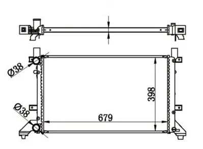 MGA 80599 Su Radyatoru Mekanık M-T Klimalı Vw Lt 97-07 1245005603 1245007103 1245008303 1245008403 2015000503 2015000603 2015001103 2015001203 2015001703 2015001803