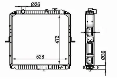 MGA 80608 Su Radyatoru Brazıng Kıa Bongo K2500 2.5tcı Mt 2004- 25310-4E400