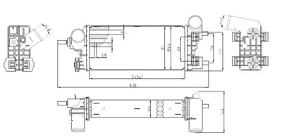 MGA 80751 Su Radyatoru (Iveco Daıly Iıı-Iv 06<11 (Mekanık) 2042024 500039637 504045487 504045489 50404589 504068679 504084141 504104444 61981 8MK376774431