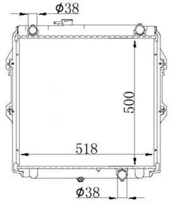 MGA 80784 Su Radyatoru Brazıng Toyota Hı-Lux Pıck Up 2.5 D-4d M-T 2001-2005 16400-30100