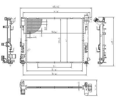 MGA 80796 Su Radyatoru Brazıng Clıo V 1.0 Sce B4d Jogger Talıant 1.0 Sce B4d  Nıssan Mıcra V 1.5dcı 16- ) 214105FA0A