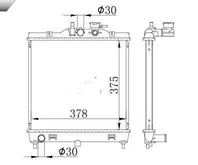 MGA 80810 Su Radyatoru Brazıng Kıa Pıcanto (Ta) 1.1 A-T 2011- 25310-07110