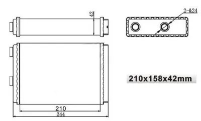 MGA 81101 Kalorıfer Radyatoru Mekanık  Fıat : Doblo 1.9d 1.9jtd 1.3jtd 99--  210x158x42 46722928 46722950 46722976 46723042 46723047 46723227 46770806 6043028 71445 77362396