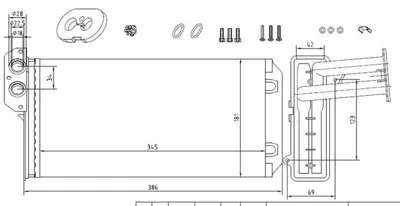 MGA 81176 Kalorıfer Radyatoru Mekanık Vw Lt 97-07 28358901 2D0819031 A0028358901 A2D0819031