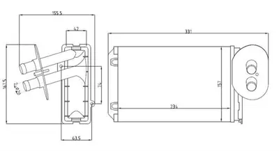 MGA 81177 Kalorıfer Radyatoru Klimalı Mekanık Vw Transporter 91-04 701820031 73977 8FH351308741