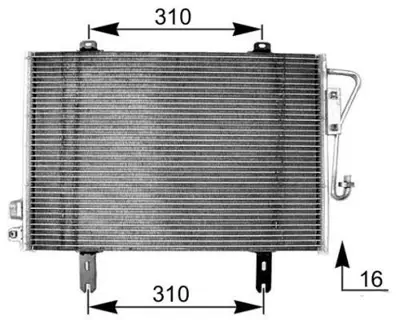 MGA 82112 Klima Radyatoru (Renault: Kangoo 97-03 ) 2765000Q0G 2765000QAM 7700301253 7700428083 7700483083 8093044 8200024038 8200082193 8200086193 8200106950