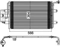 MGA 82154 Klima Radyatoru  (Vw Golf 98-06  Audı A3 97-03  Seat Leon 00-06  Skoda Octavıa 97-00) 1C0121207F 1C0820411 1C0820411G 1C0820413 1C0820413A 1C0820413B 1C0820413E 1C0820413G 1C0959455 1C0959455C