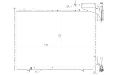 MGA 82265 Klima Radyatoru ( Ford: Fıesta 13> Bmax 12> Courıer 14> 1.0 Ecobost ) 541x380x16 1756410 1756411 1763694 1767117 1806682 1819980 1856010 AA6919710BC C1B119710BA C1B119710BB