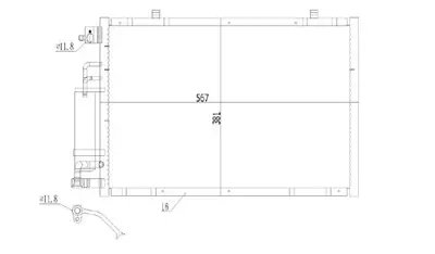 MGA 82286 Klima Radyatoru Ford Fıesta Vı 1.4 Tdcı A-T-M-T 2008-2012  567x381x16 1717509 1756718 1787028 1787029 8FC351319631 940277 AE8Z19712A AP3119710BA AP3119710BB AP3J19710BBAA