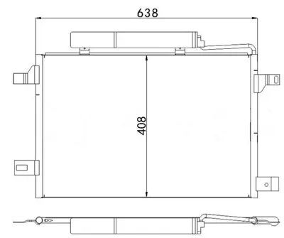 MGA 82380 Klima Radyatoru Mercedes A-Class W169 04>12 B-Class W245 05>11 1695000054 1695000354 1695000454 1695000754 1695001254 8062090 8FC351301671 8FC351301674 94910 A1695000054