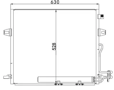 MGA 82382 Klima Radyatoru (Mercedes-Benz: W164 Gl320 (06+) Ml320 (05+) W251 (07+)) 1645000154 1645000454 2215000554 2515000054 251500005464 8062020 8FC351330611 94897 A2215000554 A2515000054