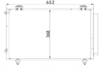 MGA 82383 Klima Radyatoru Toyota Corolla 2003-2007 728M57 8153027 8153041 8845002110 8845002150 8845002170 8845002240 8845002250 8845002260 8845002261