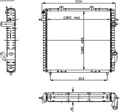 KALE 0531311AB Su Radyatoru 1.9 F8q Express 1092064 23B46 6006000712 63947 7701352036 8660000427 8MK376706401 8MK376706404