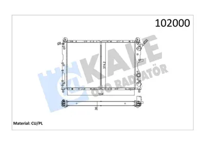 KALE 0115182PA Su Radyatoru 2 Sıra Bakır Tempra 2.0 1043070 1043084 46099676 46099688 46213709 4640422 46404422 46405421 46405475 46421466