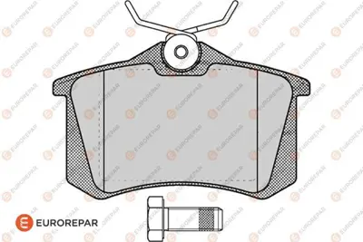 PSA 1617250480 Erp Fren Balatası Arka (87mm)  Passat 307  Megane Iı  Partne 1001095 1001096 1001906 10030811 10087961 101440329 1027640 1027650 1027703 1029782