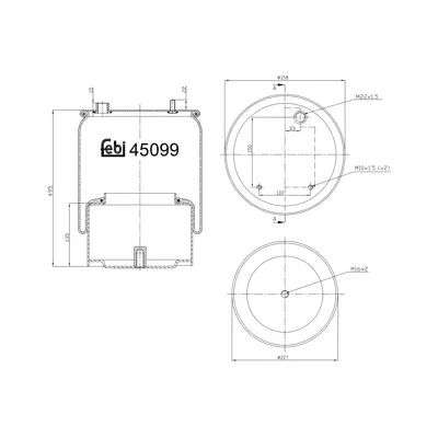 FEBI BILSTEIN 45099 Havalı Süspansiyon Körüğü 1794420