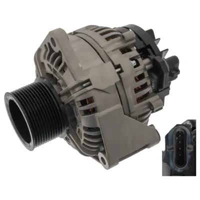 FEBI BILSTEIN 48951 Alternator 24v 100amper Mercedes-Benz Actros Mp2 / Mp3 1844 Ls, Lls A0131544202