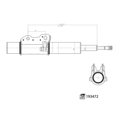 FEBI BILSTEIN 193472 Amortısör Ön 2E03413023 2E0413023 2E0413023A 2E0413023AG 2E0413023AH 2E0413023AJ 2E0413023AM 2E0413023AN 2E0413023AP 2E0413023AQ