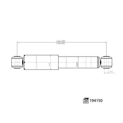 FEBI BILSTEIN 194150 Amortısör Arka 6393260100 6393260300 6393260800 6393260900 639326090064 6393261000 6393261400 6393262100 6393262200 6393262400