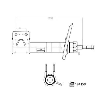 FEBI BILSTEIN 194159 Amortısör Ön Sol 1623342580 1623342680 1674698980 5202XR 5202XS 5202XT 5202XV 5202XW 5202XX 5202ZS