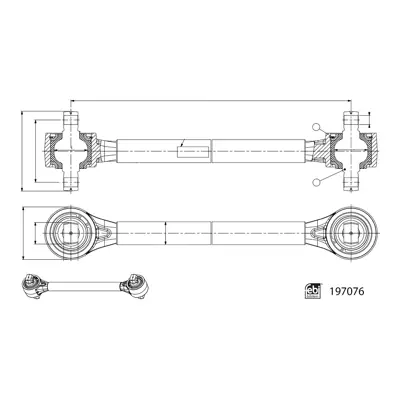 FEBI BILSTEIN 197076 Tandır Cekı Kolu Ares   Ilıade   Renault 5010393252