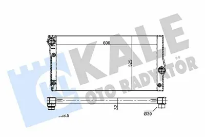 KALE 354250 Motor Su Radyatoru Bmw F07 F10 F11 F01 F02 F03 F04 17118615426 17117562586 17107562587 17117570096 17117570097 17117605644 17118615454 7562586 7562587 7570096