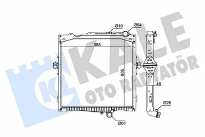 KALE 362835 Motor Su Radyatoru Renault C-K-T Serı 13> 