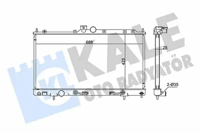 KALE 347945 Motor Radyatoru 