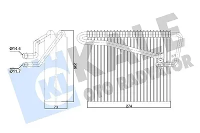 KALE 350050 Evaporator (Delphı Tıp) Astra G 98>10 