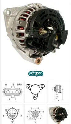 ITHAL B F032113351 Mercedes Axor Atego Trucks Alternator 24v 100 Amper 0124555016 1986A00518 1986A00986 0124655001 0124655016 0124655047 19070007 MG792 ALT2111 12389