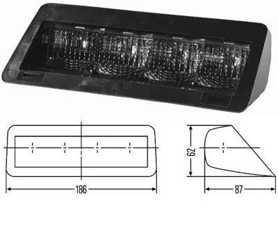 HELLA 2DA 007 428-021 Cam Içı Stop Lambası Üniversal 940271 98788219 KE79299900 KN21504 ZK20051001