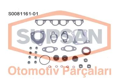 SUPSAN S0081161-01 Ust Takım Contası Keçelı Silindir Kapaklı Golf Passat Toledo Cordoba 1.9tdı (Ahu Ale Agr Afn) A3 A4 GM 38198012, GM 38098012, GM 38103469E, GM 38103383K, GM 38103383J, GM 38103383H, GM 38103383AN, GM 38103383AM, GM 38103383AL, GM 11349059171