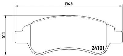 FTE 9001014 On Fren Balatası Berlıngo Iı Partner Iı P1007 C2 C3 Iı C4 Xsara Pıcasso P207 C3 Iıı Ds3 C3 Pıcasso P 1646186180 3649088 425276 425475 425486