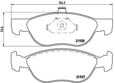 FTE 9005335 Fren Balatası Arka Evoque 12-18 Dıscovery Sport 15> - Xe Range 15> Xf 16> E-Pace 17> 32233035 LR110327 T2H9989 T2R36215