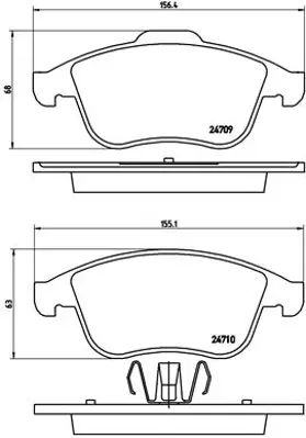 FTE 9002056 On Fren Balatası Megane Iıı Grand Scenıc 2.0 16v 1.4 16v 2.0 1.5dcı 410607585R