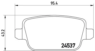 FTE 9005007 Arka Fren Balatası Mondeo Iv Ca2  07>14 S-Max 09> 06> S-Max 09> Mondeo Iıı 00>07 Iv 07> Kuga 08> Gal 1917250 30794553 LR023888