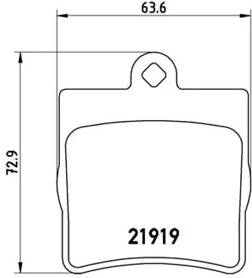 FTE 9005017 Fren Balatası Arka W202 95>00 S202 96>00 W203 00>07 Cl203 08>11 W210 95>00 R170 96>00 R171 04>11 A0054201920