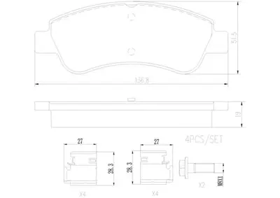 FTE 9001014 On Fren Balatası Berlıngo Iı Partner Iı P1007 C2 C3 Iı C4 Xsara Pıcasso P207 C3 Iıı Ds3 C3 Pıcasso P 1646186180 3649088 425276 425475 425486