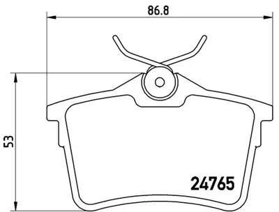 FTE 9005014 Arka Fren Balatası P308 Sw  P307 1,4 16v - 1,6 16v - 2,0 - 1,6hdı - 2,0hdı 09 - 07> Partner Tepee C4 425429