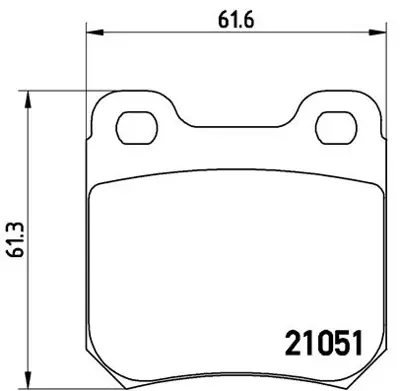 FTE 9005048 Dısk Fren Balatası (Arka) Opel Vectra B, Omega, Senator B 5057336 93169001