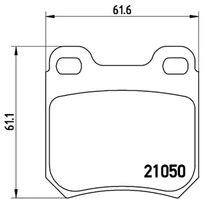 FTE 9005048 Dısk Fren Balatası (Arka) Opel Vectra B, Omega, Senator B 5057336 93169001