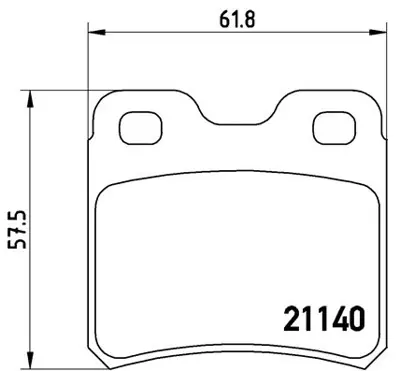 FTE 9005048 Dısk Fren Balatası (Arka) Opel Vectra B, Omega, Senator B 5057336 93169001