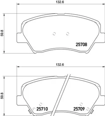 FTE 9001195 On Fren Balatası Hyundaı Elantra 2011-> Elantra 2016-> I30 2011->  Kıa Optıma 2012-> Cerato 2015-> C 58101A6A02