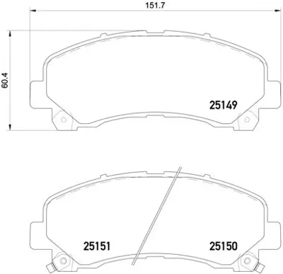 FTE 9001178 On Fren Balatası Isuzu D Max 10> 8980791040