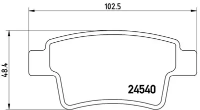 FTE 9005074 Arka Fren Balatası C4 Pıcasso C4 Grand Pıcasso 1.6 Hdı 110fap 1.8 16v 2.0 16v 2.0 Hdı 138 Fap 10 - 0 425432